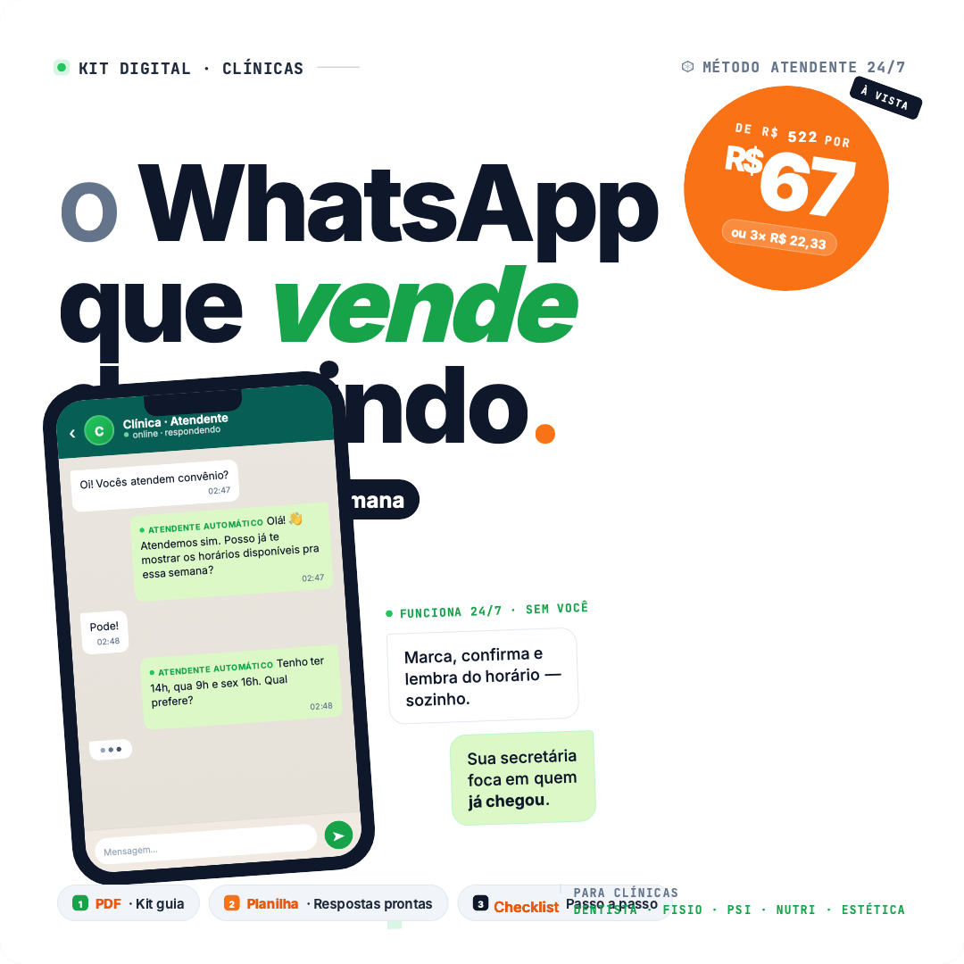 Cartilha do WhatsApp que vende dormindo